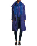 Airy Linen/Cashmere Scarf, Adriatic
