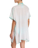 Mystique Embroidered Caftan Coverup