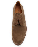 Suede Lace-Up Platform Oxford