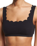 Palm Springs Scalloped Swim Top