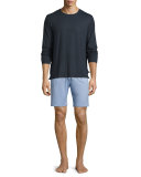 Basel Jersey Lounge Shorts, French Blue