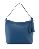 Thea Leather Hobo Bag, Tidal Wave