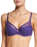 Aeria Light Spacer T-Shirt Bra, Purple Blue