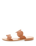 Lauren Double-Strap Sandal, Cognac