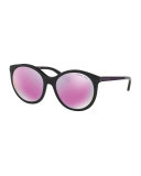 Mirrored Iridescent Butterfly Sunglasses