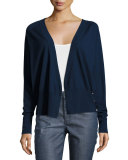 Kendell Side-Button Cardigan, Royal Navy