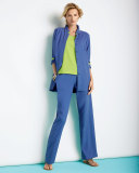 Colorblocked Silk Shirt, Plus Size