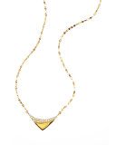 14k Electric Reflector Diamond Necklace