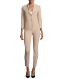 Cosso Skinny Cropped Pants, Amber Beige