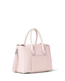 Helena Small Leather Satchel Bag, Cameo