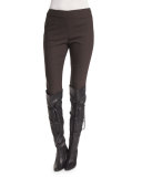 Scuba Bi-Stretch Cropped Legging, New Mahogany