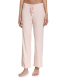 Organic Lounge Drawstring Pants, Boudoir/Pink Puff