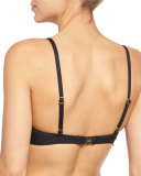 Pandora Flutter Swim Top, Black