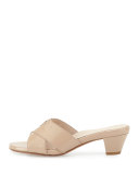 Obert Crisscross Patent Mule, Nutmeg