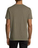 Slub V-Neck Short-Sleeve T-Shirt
