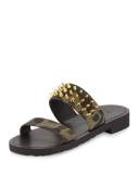 Men's Studded Camo Canvas Strap Sandal