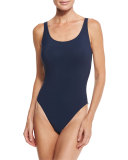 Lattice-Back One-Piece Swimsuit