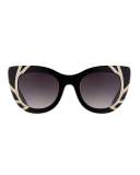 Delancey Cat-Eye Swarovski® Sunglasses, Black
