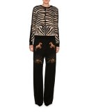Nashville Horse & Sunset Pants, Black
