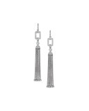 Essentials Deco Diamond Tassel Earrings