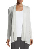 Linen-Blend Shaped Cardigan