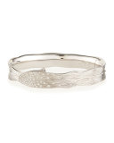Palm Pavé Diamond Hinged Bangle