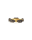 Champagne Diamond Stackable Scroll Ring