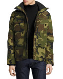 Maitland Hooded Parka, Green Multi Camouflage