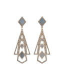 Odeon Labradorite Statement Earrings