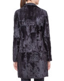 Reversible Shearling Fur Coat, Starling