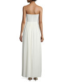 Bayou Strapless Sweetheart-Neck Gown