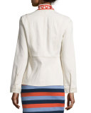 Dayton Embroidered Jacket, New Ivory