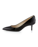  Flex Patent Kitten-Heel Pump