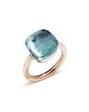 Nudo Faceted Blue Topaz Ring