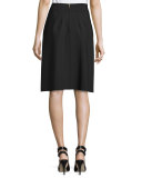 Double-Faced Box-Pleated Party Skirt