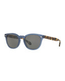 Sheldrake Plus Plastic Sunglasses, Blue