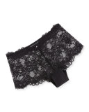 Chrystalle Lace Boyshorts, Black