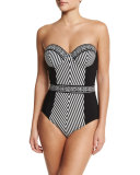 Costa Brava Bandeau One-Piece Swimsuit