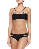 Kaella Bandeau Swim Top w/ Necklace