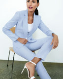 Striped Two-Piece Pant Suit