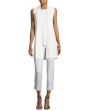 Ballet-Neck Tank, White