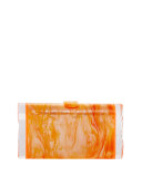Lara Backlit Resin Clutch Bag