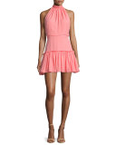 Carlita Halter-Neck Mini Dress