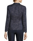 Jaylan Seacliff Novelty Zip-Front Jacket, Multi Pattern