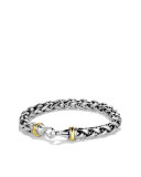 Large Wheat Chain Bracelet with Gold