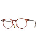 Delray Round Optical Frames, Red
