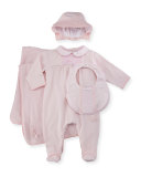 Four-Piece Layette Set, Pink, Size Newborn-3 Months