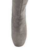 Carmick Stretch Suede Knee Boot, Storm
