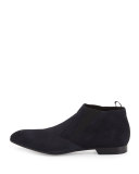 Suede Chelsea Boot, Blue