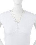 Pearl & Cubic Zirconia Y-Necklace